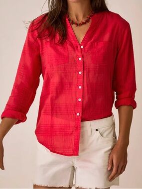 Carve Designs Red Dylan Tunic NWT